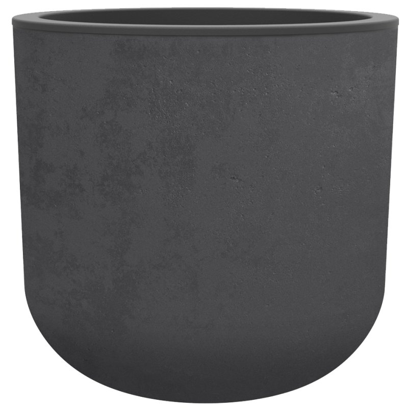 Poétic pot de plante BASAL, plastique aspect béton, 37,5 litres, 385 mm
